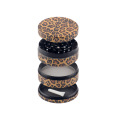 Excellent Quality Eagle Leopard Print Zinc Alloy Custom Logo Metal Smoke Tobacco Weed Herb Grinders